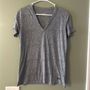 Under Armour Women's Heathered Gray V-Neck Tee